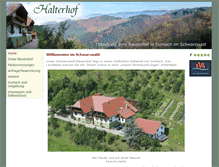 Tablet Screenshot of halterhof-durbach.de